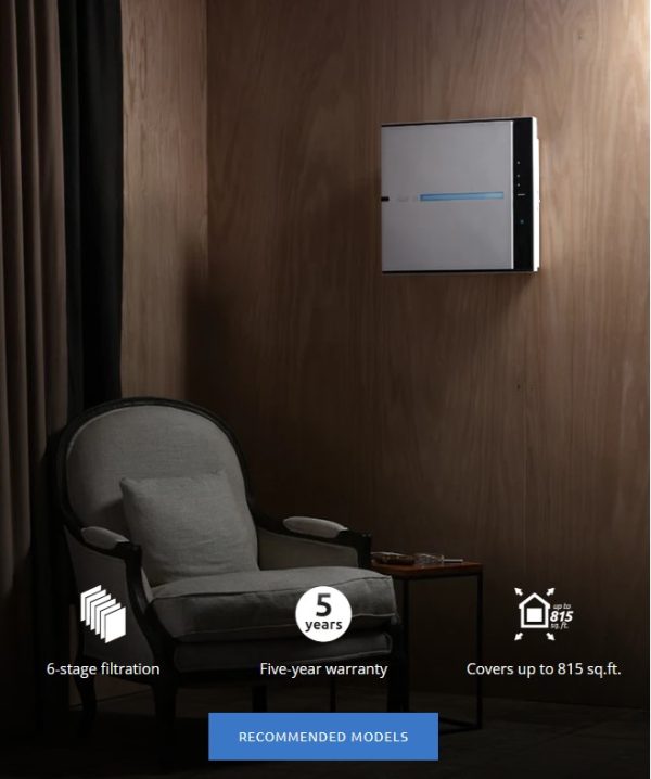 RABBIT A3 ULTRA QUIET AIR PURIFIER CHERRY BLOSSOM - Image 5