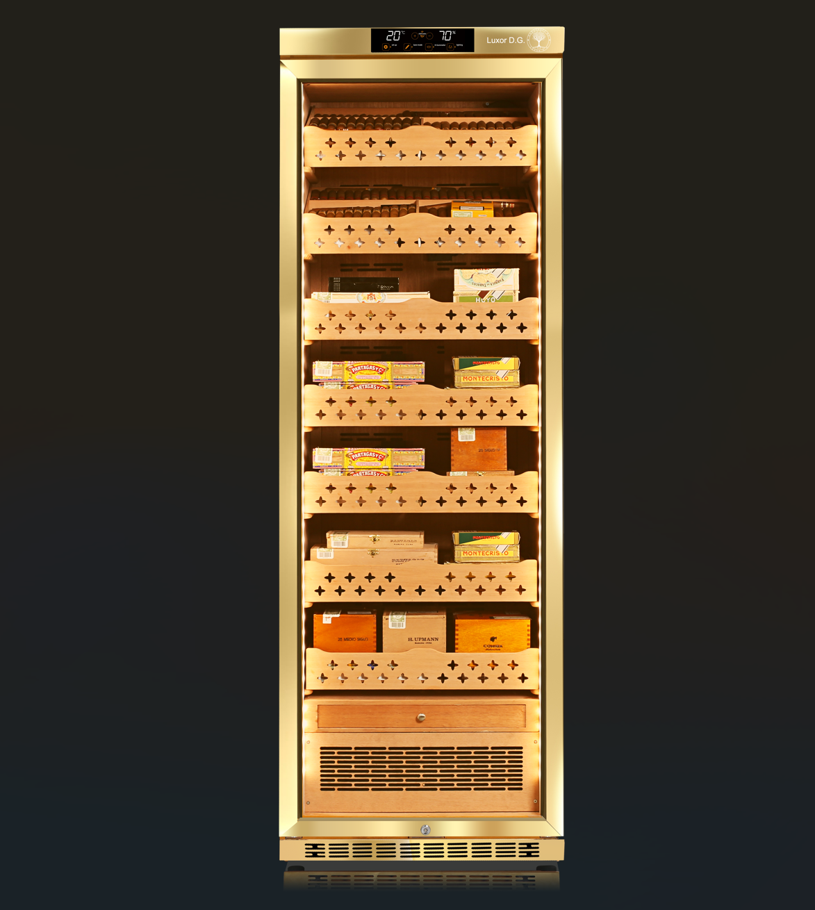 CIGAR HUMIDOR LUX 3800 GOLD - Image 2