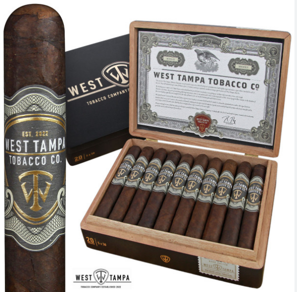 WEST TAMPA BLACK ROBUSTO 5X50  20/BOX - Image 2